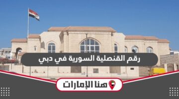 رقم القنصلية السورية في دبي وقنوات التواصل